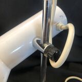 Desk spot lamp in white lacquered metal, Italian work from the 60s and 70s