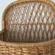 Rattan shelf, vintage storage
