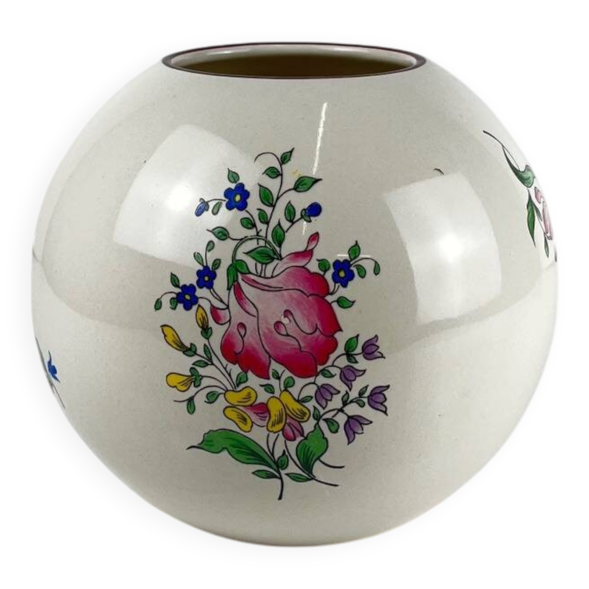 Vase boule KG Lunéville, modèle Réverbère