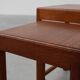 Set of 3 oak wood stacking tables in Art Deco style, France ca. 1925