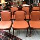 6 Dyrlund rosewood leather chairs