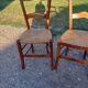 6 Old Straw Chairs