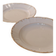 Flat dish and deep dish in porcelain