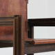 Vintage sculptural leather armchair by Anacleto Spazzapan, Italy 1970s