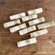 Minimalist knife rests in natural stone