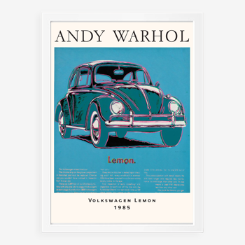 Volkswagen Lemon 1985 d'après Andy Warhol