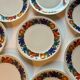 6 Villeroy and Boch Acapulco flat plates 1967 vintage