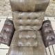 Vintage leather lounge chair 1960