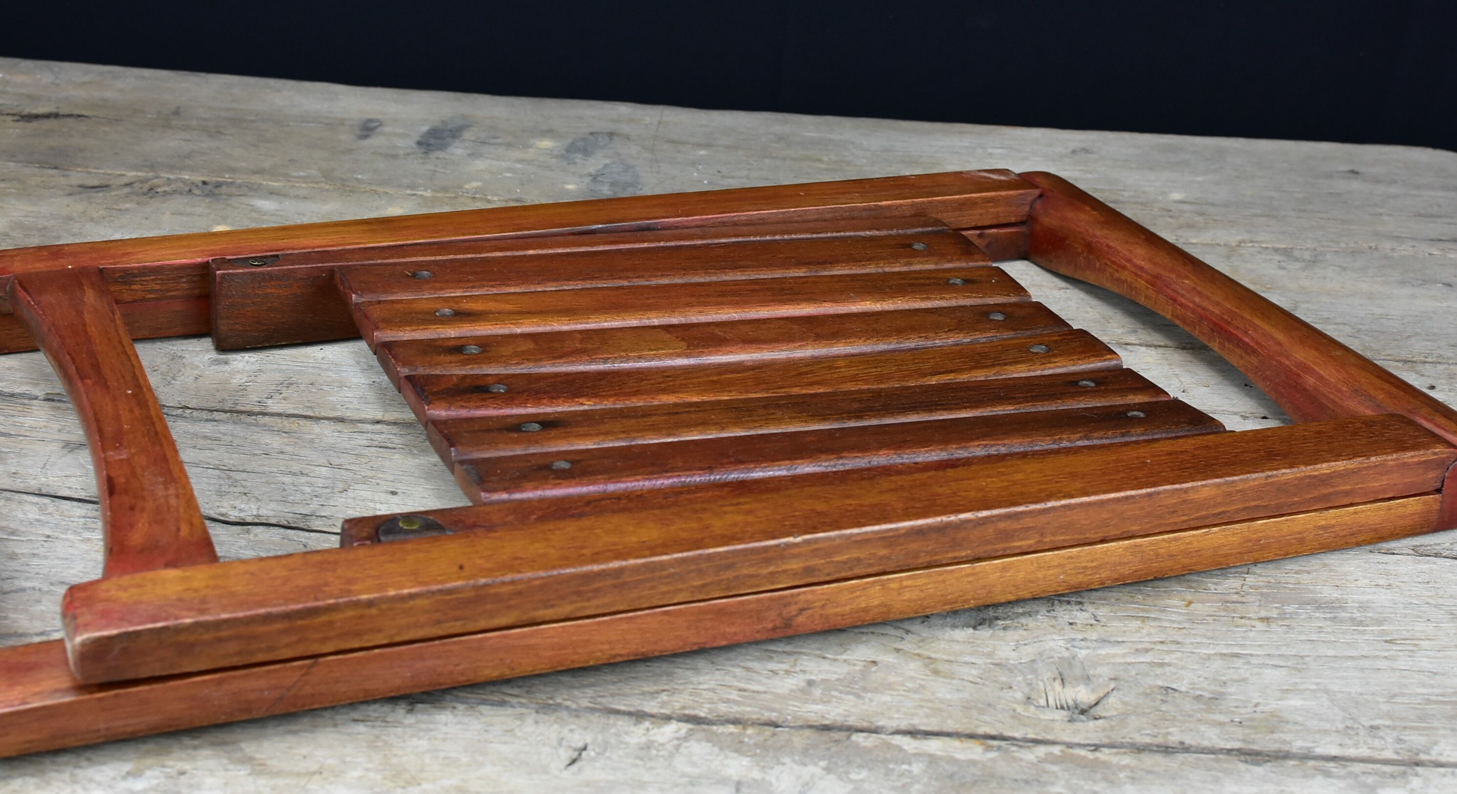 Vintage wood folding chair