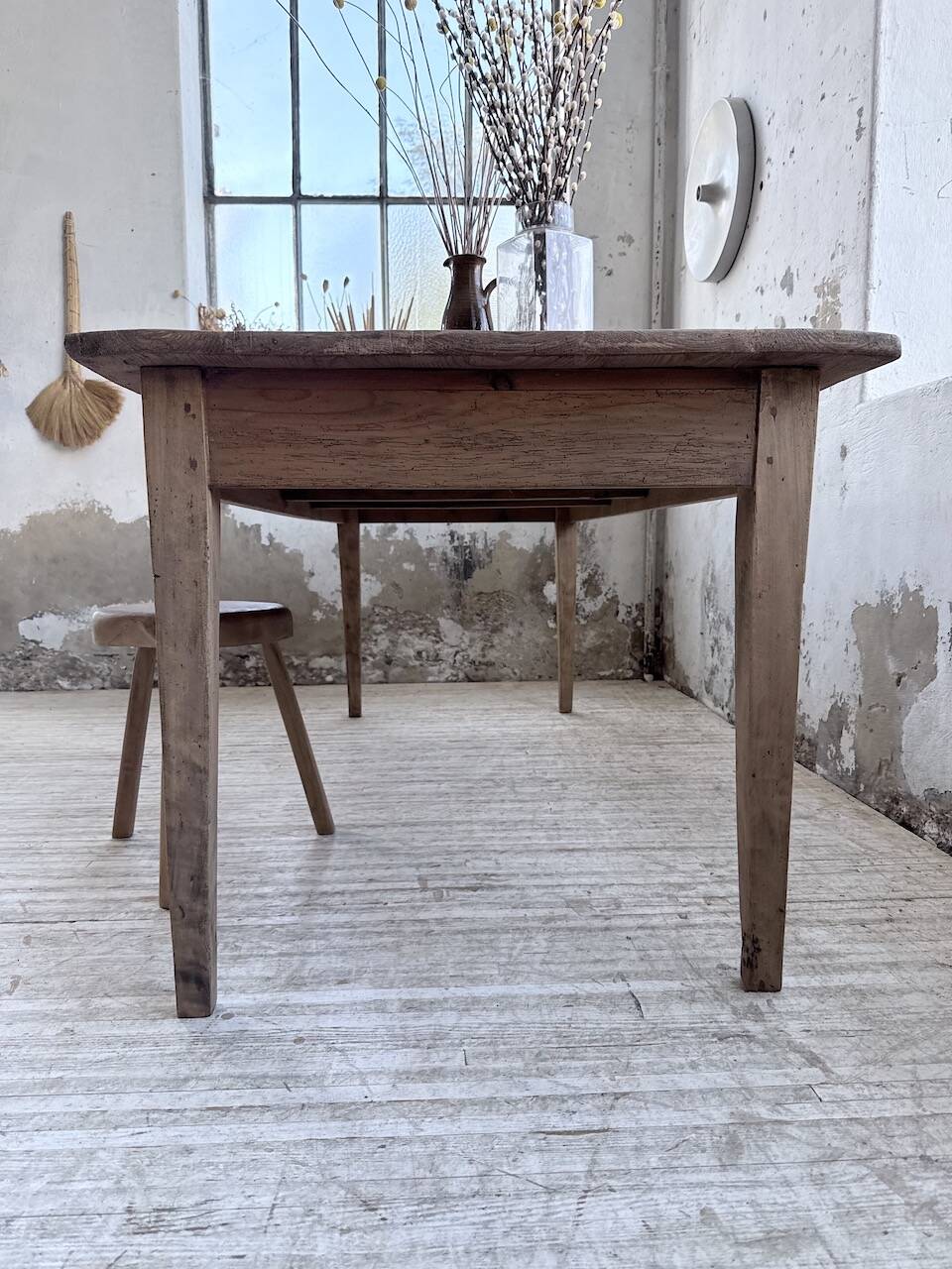 1950 pine farmhouse table 2m