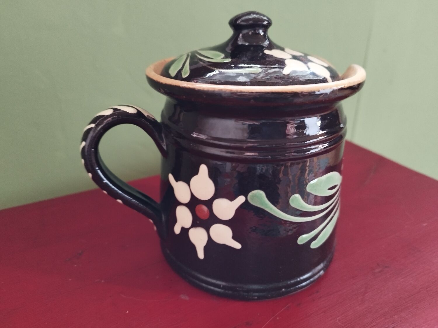 Pichet ou pot à couvercle alsacien