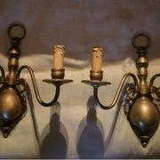 Brass appliques vintage spirit sleeves hides candle 35 lot of 2