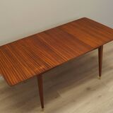 Table en acajou, design danois, années 1970, production : Danemark