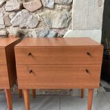 Pair of modernist 3K Mobel bedside tables