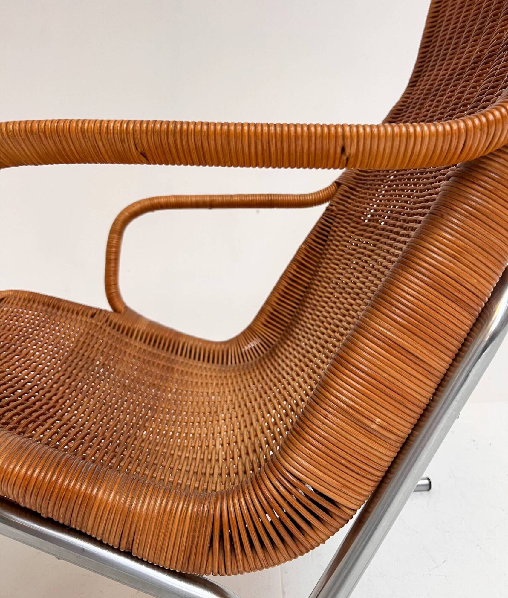 Model 514 rattan armchair by Dirk van Sliedregt, 1970’s
