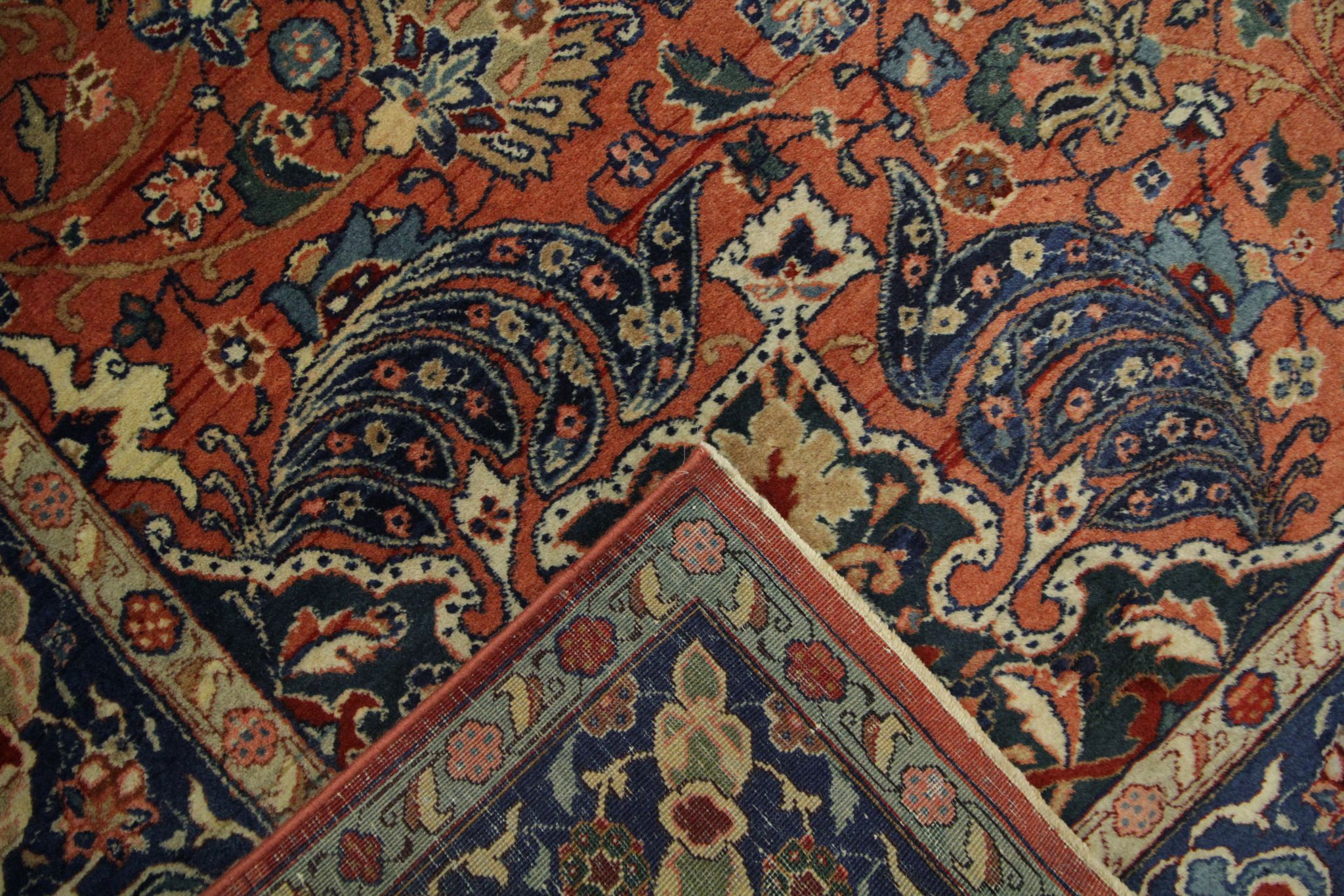 Handmade Antique Persian Tabriz Rug- 141x198cm