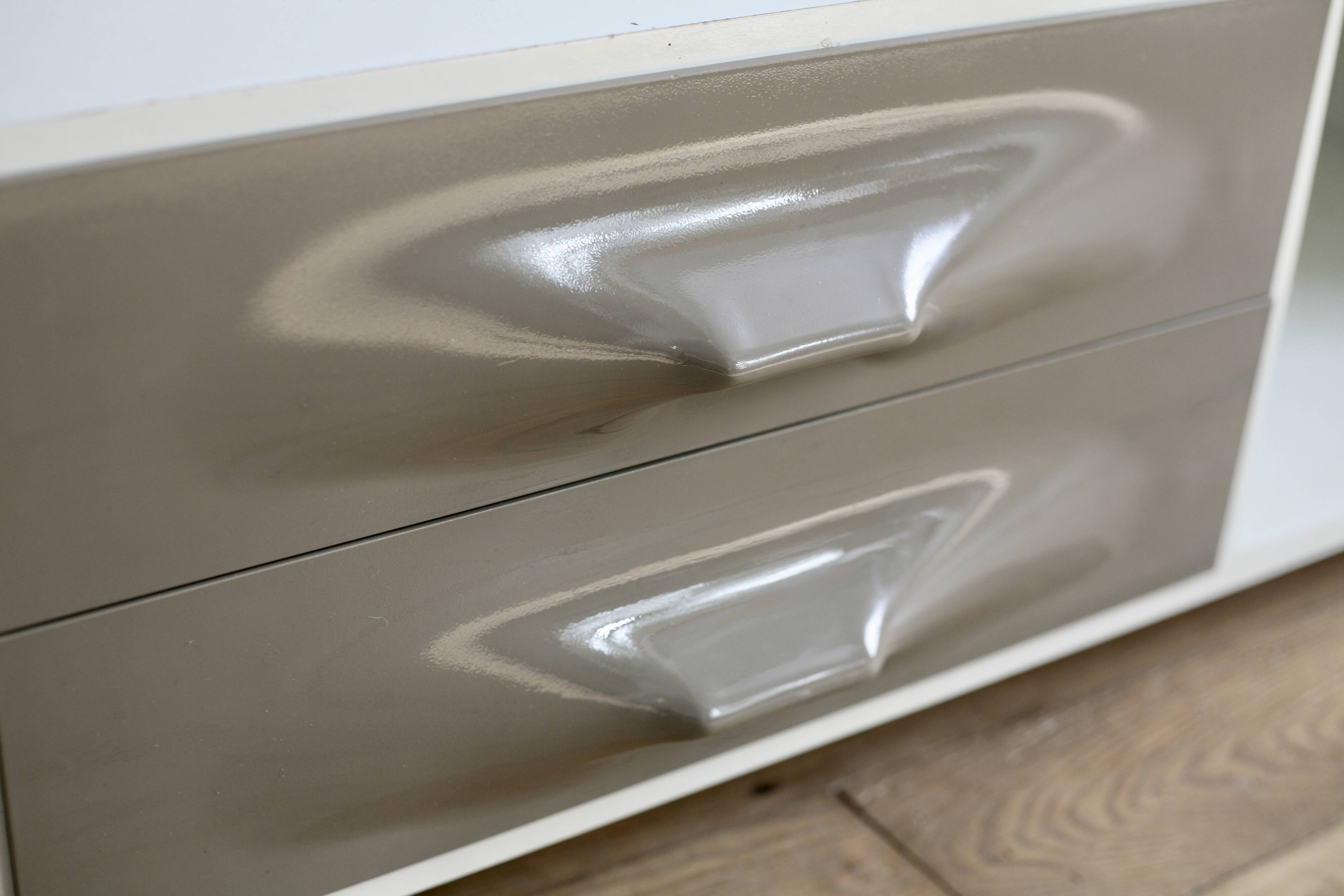 Low storage unit, Raymond Loewy, Doubinsky Frères, 1970s