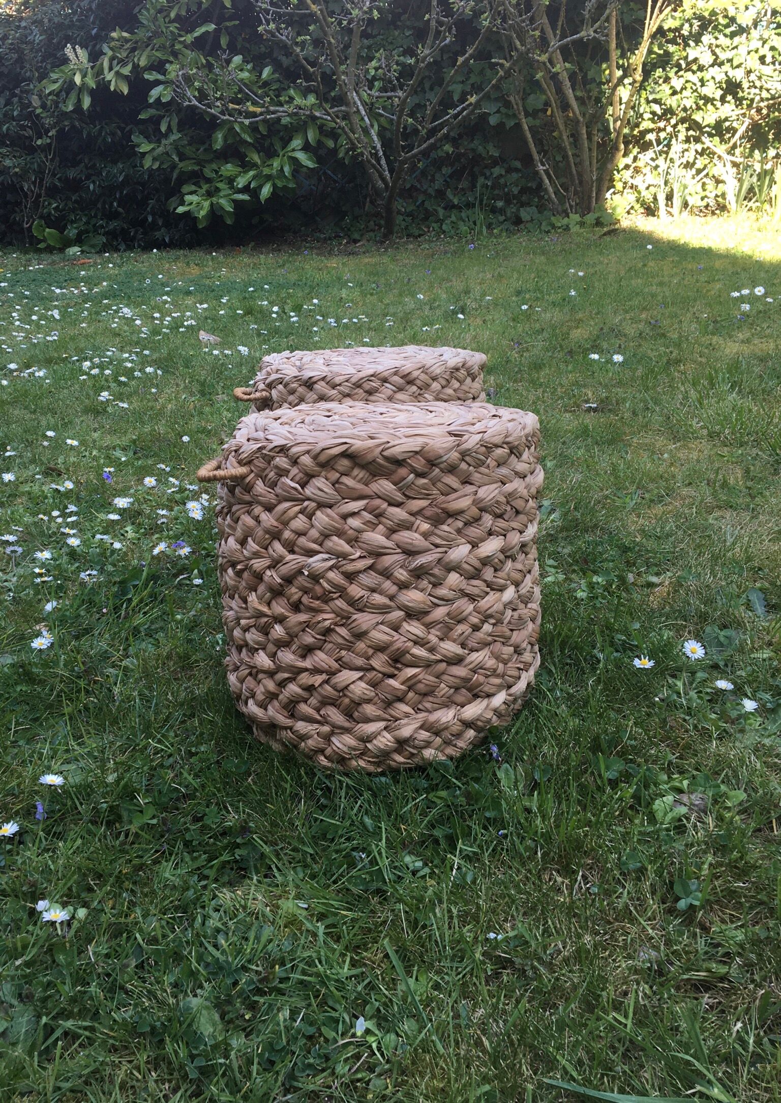 Braided sea rush footrests 70