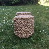 Braided sea rush footrests 70