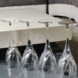 Set of 4 large red wine glasses/Royal Doulton Elegance. Made from high quality lead crystal. High 21 cm. New with box