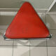 Vintage Bauhaus orange triangular stools