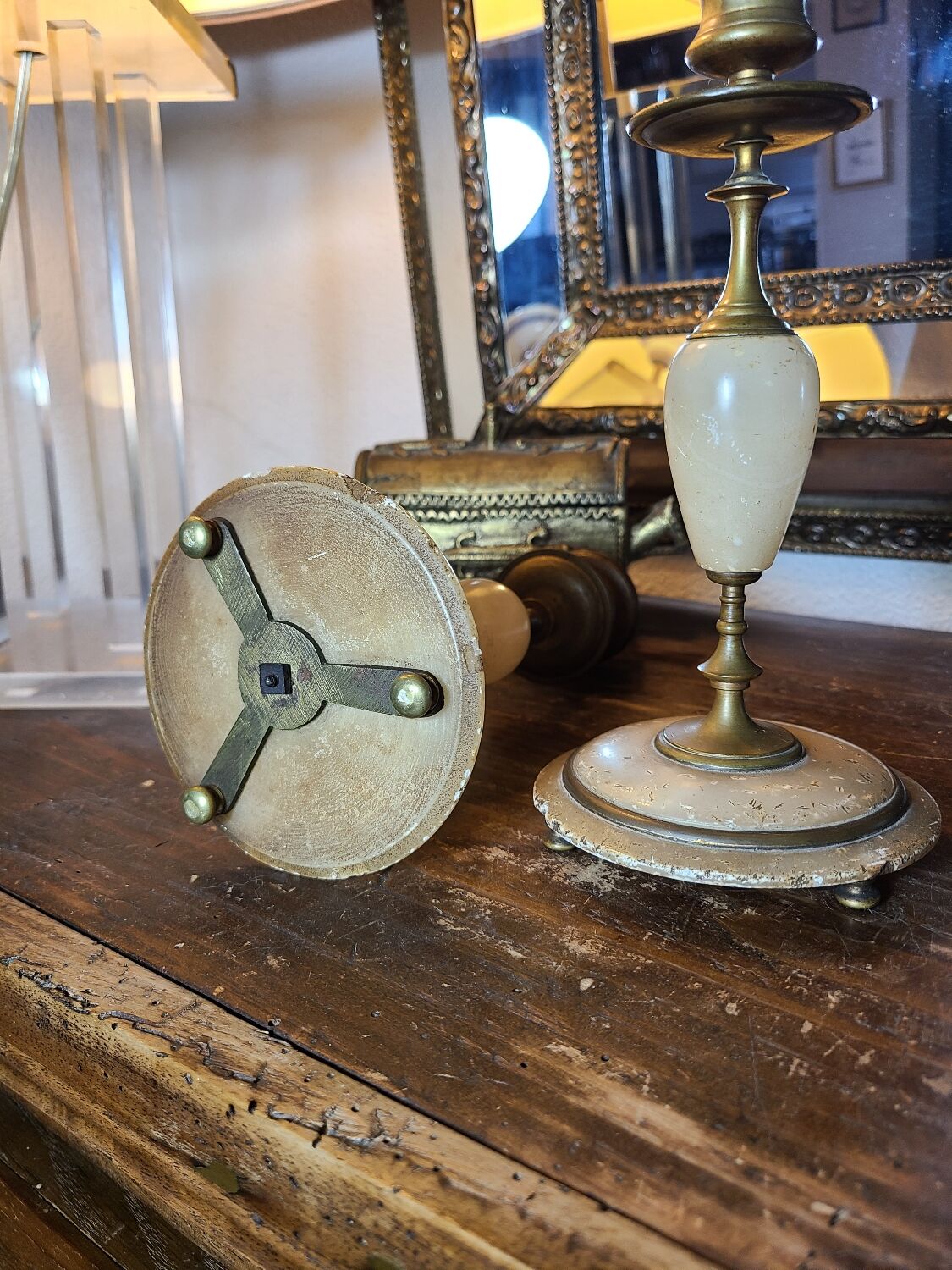 Pair of candle holders early 20th