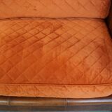 Luxurious 2.5 seater sheepskin leather sofa of top quality