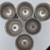6 English glasses, Peltre Sheffielld cup
