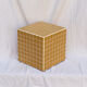 Mustard yellow cube side table 33x33 cm