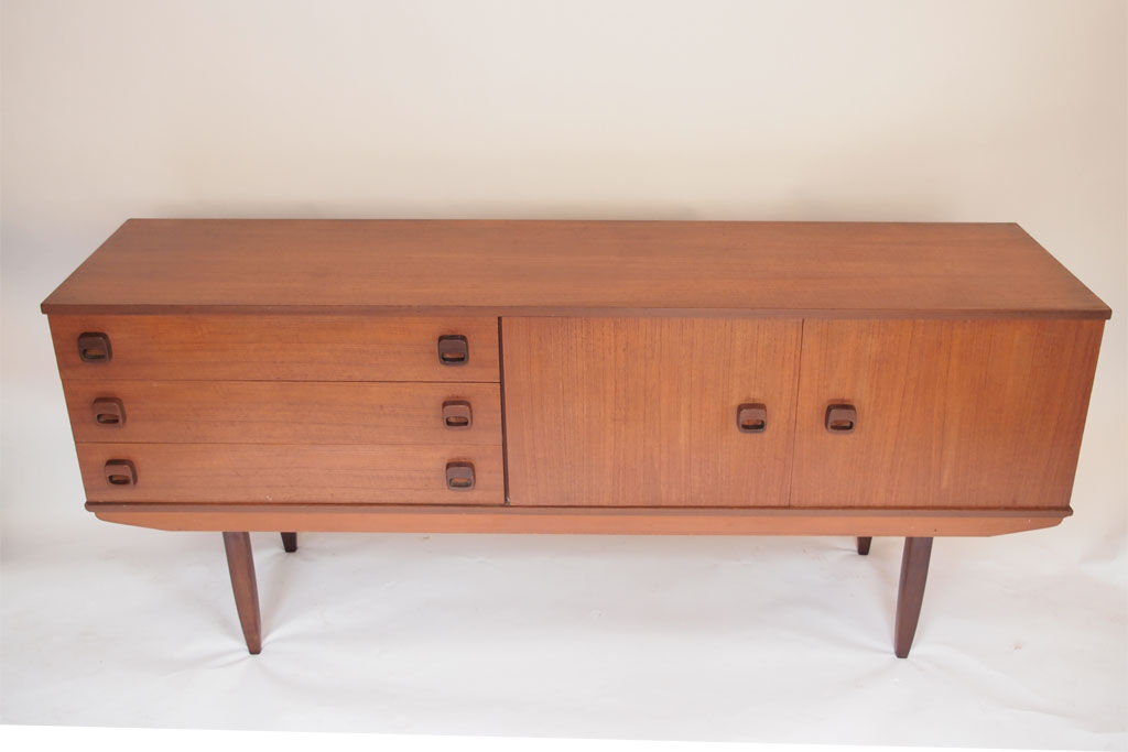 Sideboard scandinavian handles vintage 50s