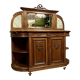 Sideboard in a row Louis XVI half-moon walnut around 1850