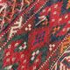 Antique Yomud Jaffarbai Turkmen rug, handwoven from the 1880s.