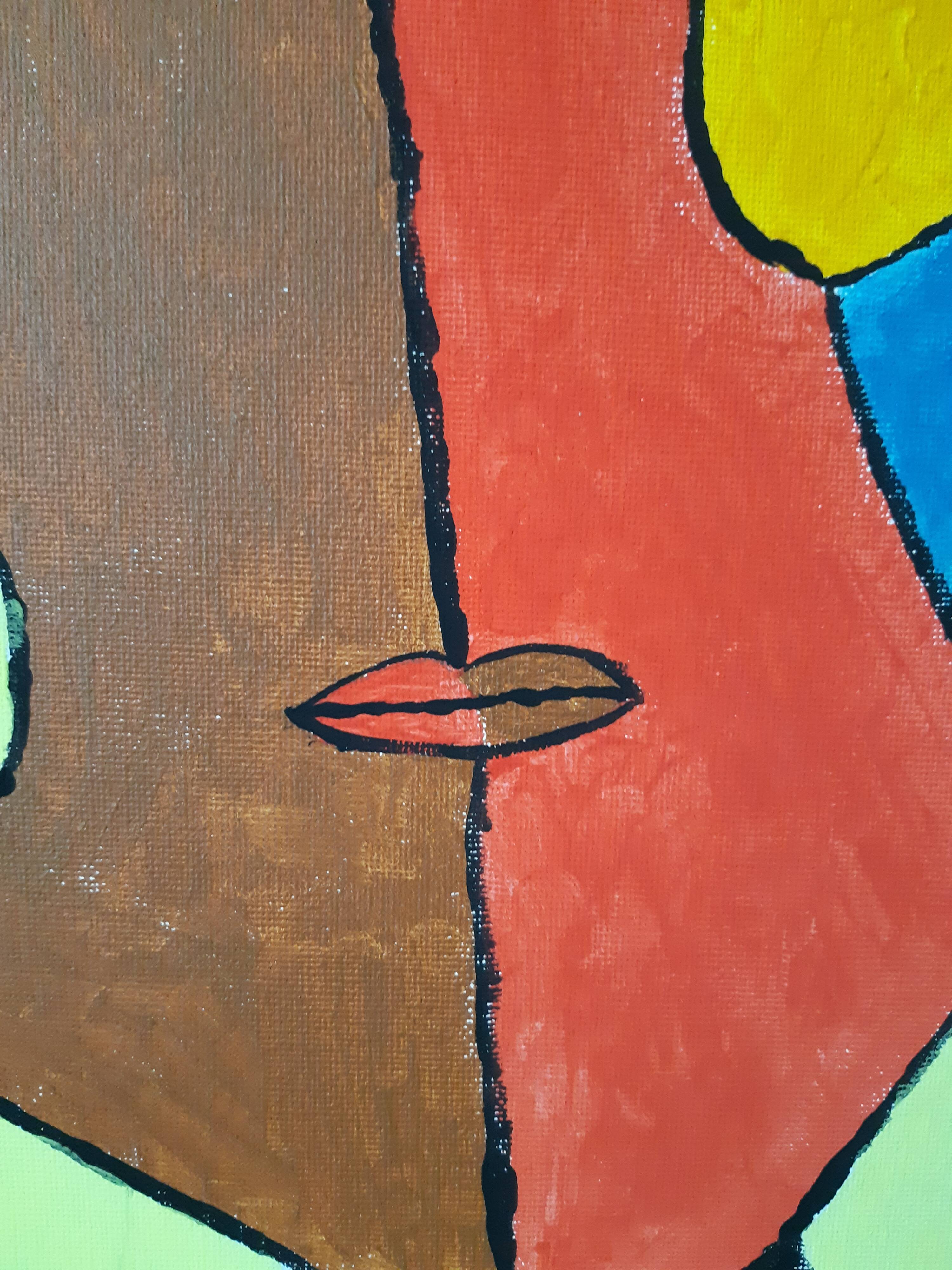 Abstract face painting