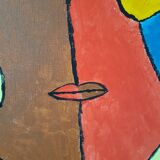 Abstract face painting