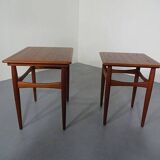 Danish Teak Nesting Tables, 1960s, Set of 2