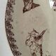Two vintage U&C Sarreguemines Buffon model dishes
