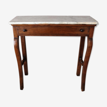 Old marble top console