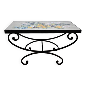 Table Basse en Fer Forgé,