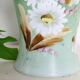 Opaline glass vase, hand painted, 1960