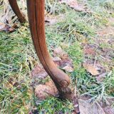 Small Oak side table with goat legs '40s
