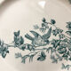 6 assiettes terre de fer oiseaux Longwy « mignon »