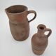 Pair of old terracotta pitchers