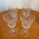 Set of 4 Reims crystal glasses 1950