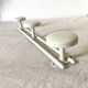 Vintage metal coat rack with 3 hooks