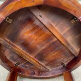 Art Deco coffee table, mahogany pedestal table