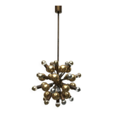 Atomic Brass Ceiling Suspension by Dorothee Becker for Cosack, 1970s.