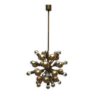 Atomic Brass Ceiling Suspension by Dorothee Becker for Cosack, 1970s.