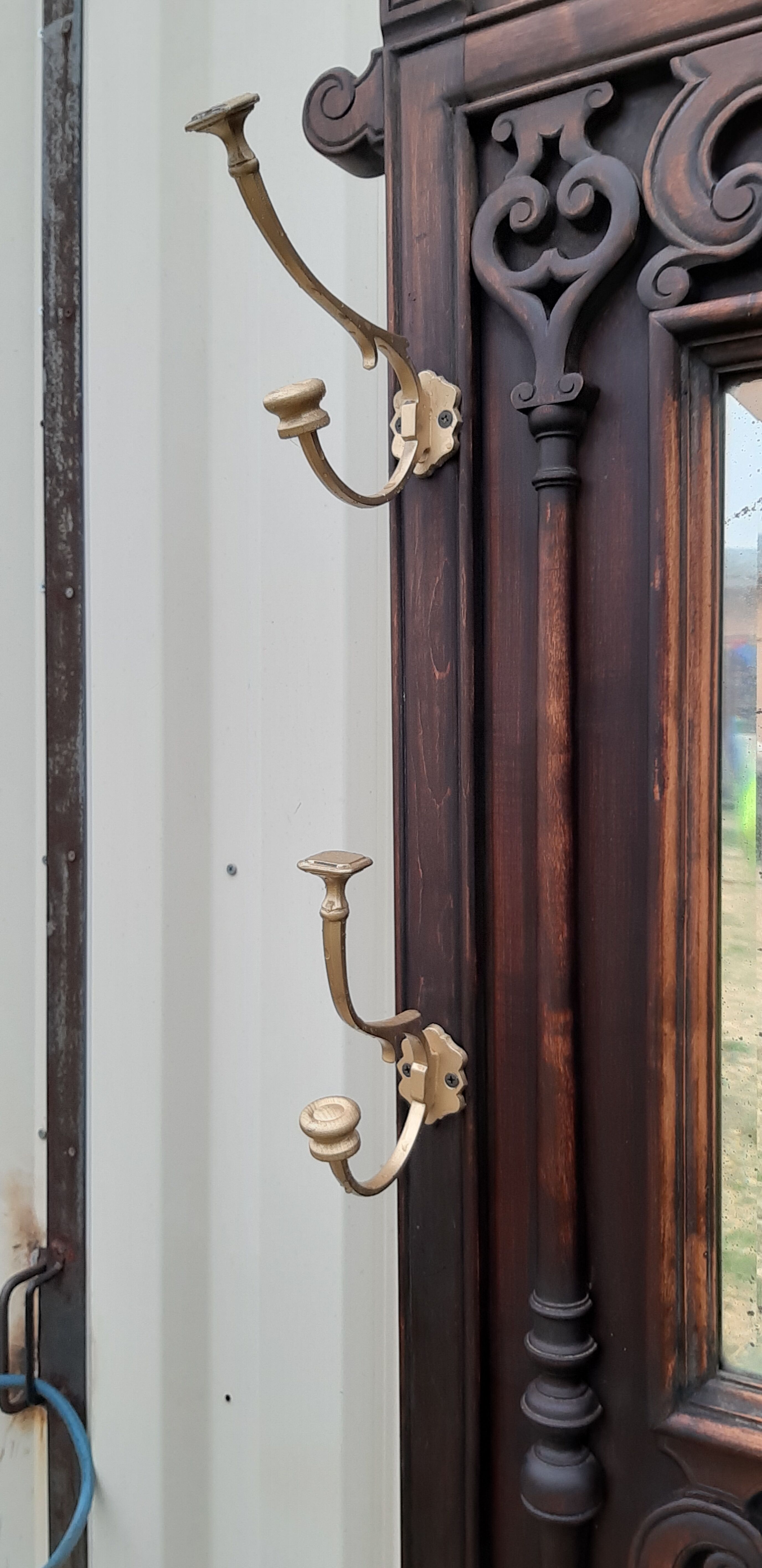 Coat rack in neo-gothic style