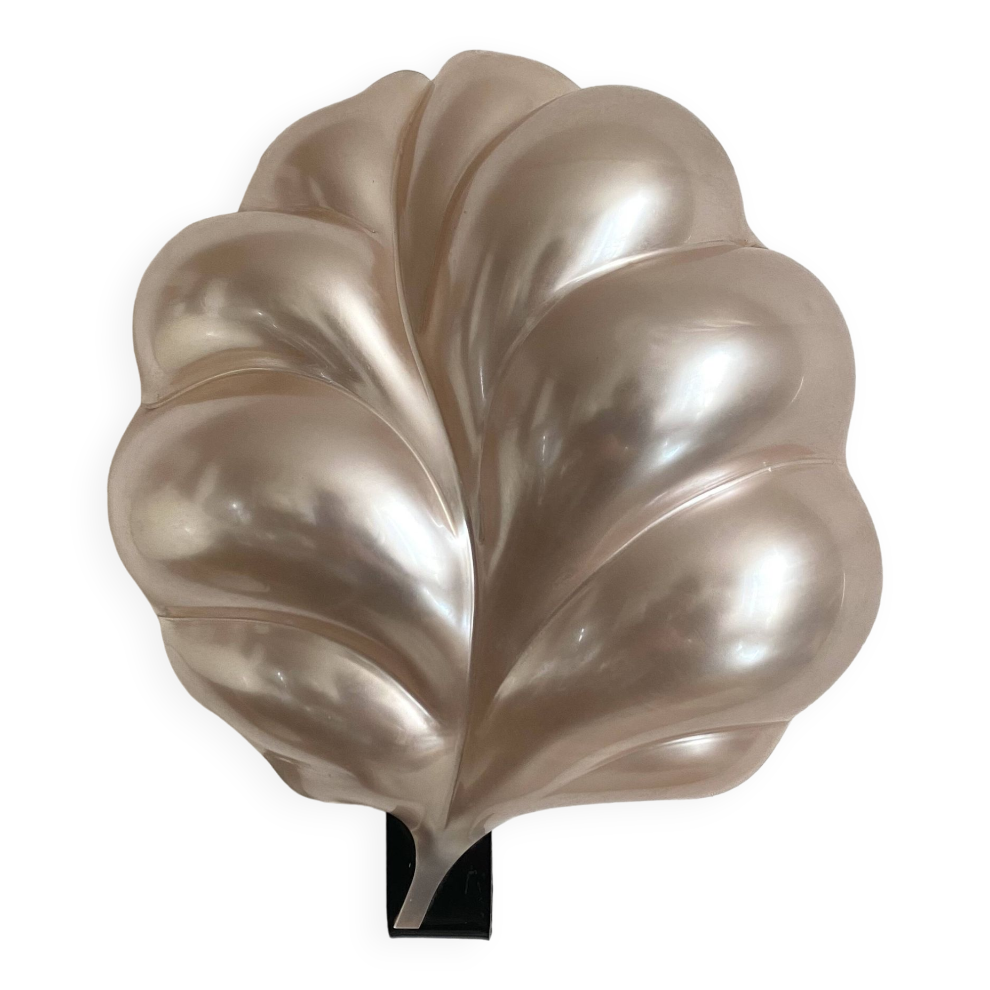 Pearly wall light by Laurent Rougier, 1970