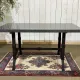 Table en marbre et piétement fonte